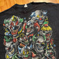 00's Evil Clowns Collage Graphic Tshirt - XLarge - 26.5" x 31"