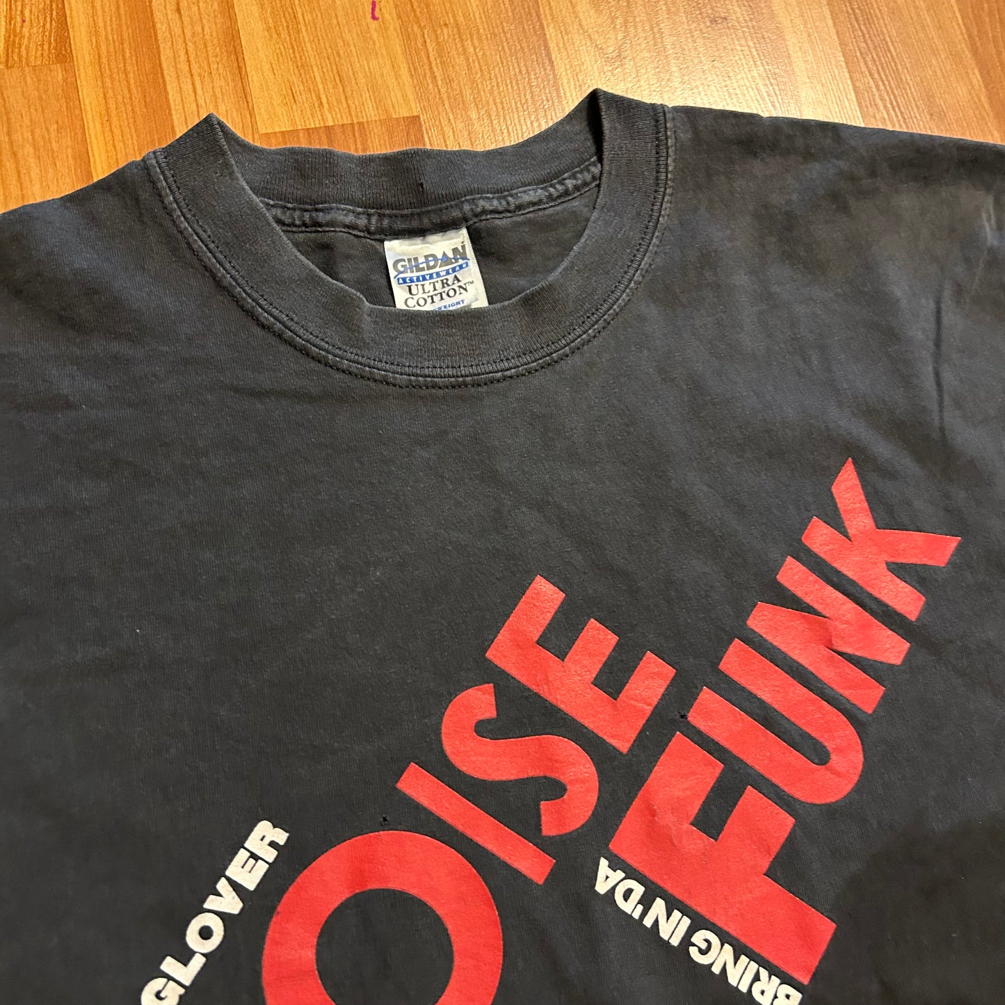 00's Gildan Bring in 'da Noise Funk Savion Glover Navy Blue Music Tshirt - Medium - 21.5" x 28.5"