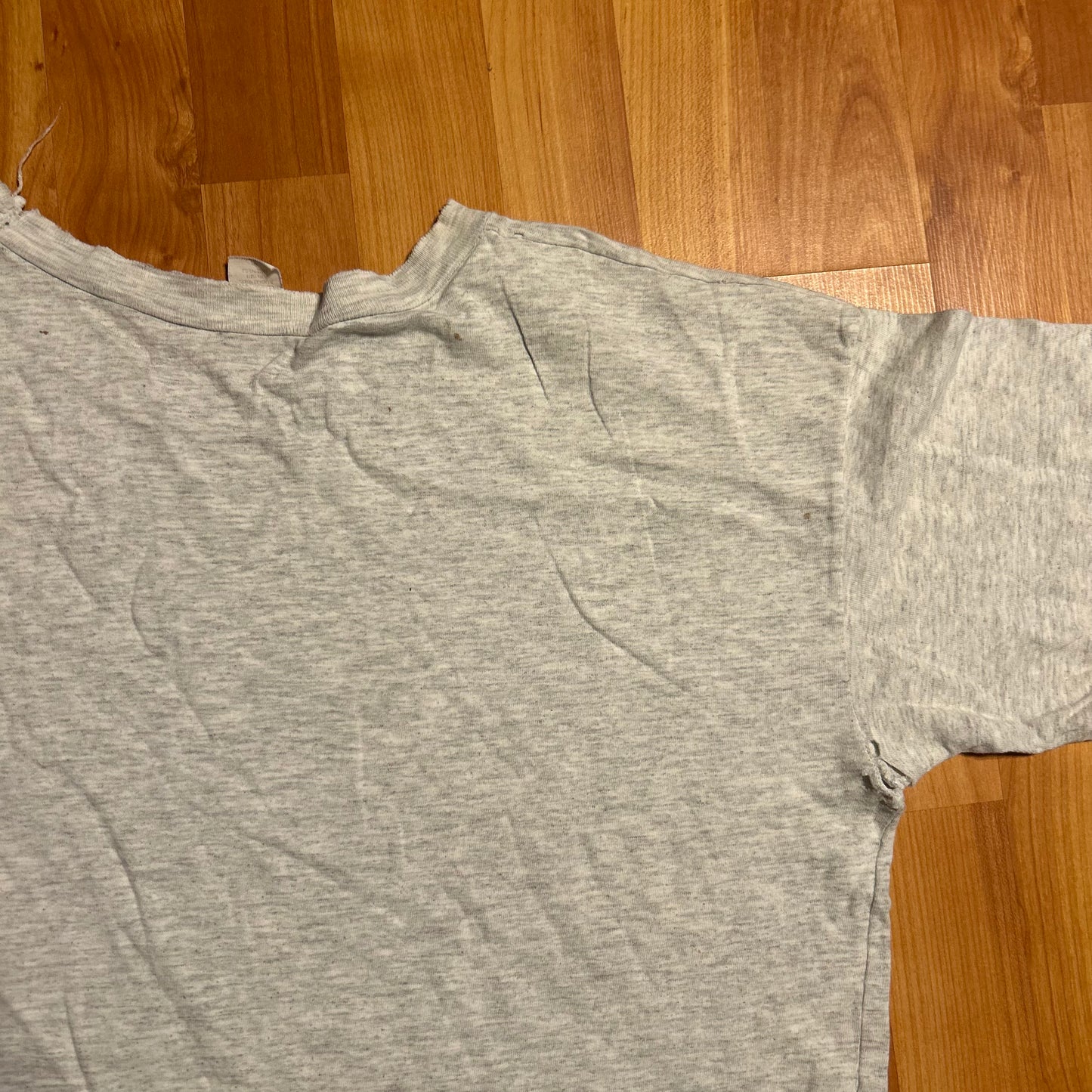 80/90's Great Smoky Mountains Animals Nature Grey Distressed Tshirt - Large - 22.5" x 28.5"