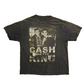 Cash and the King Johnny Cash Elvis Presley Black Faded Grey Music Tshirt - Large - 23" x 29"