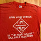 80's Champion Awards Multiple Sclerosis Biking Coca Cola Red Tshirt - Small - 19" x 25"