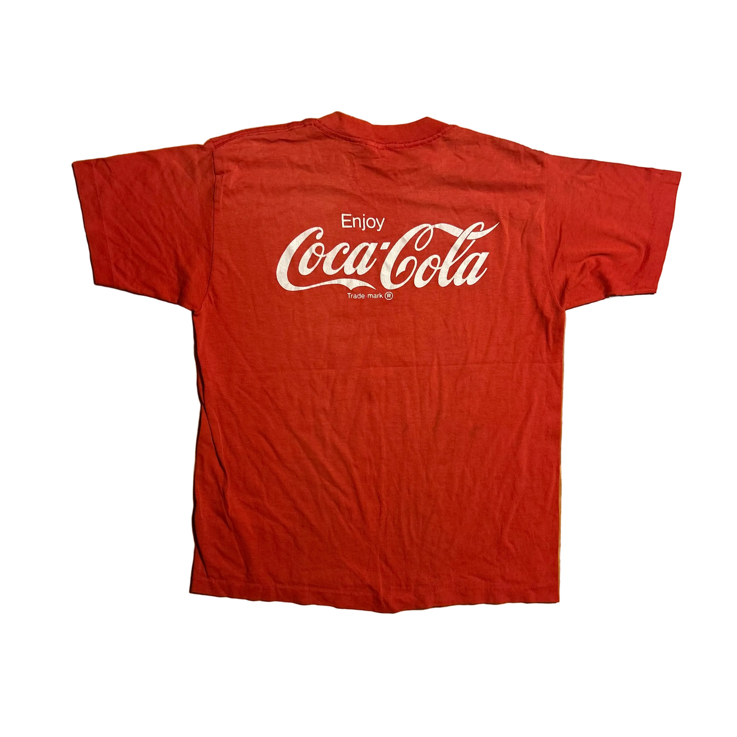 80's Champion Awards Multiple Sclerosis Biking Coca Cola Red Tshirt - Small - 19" x 25"