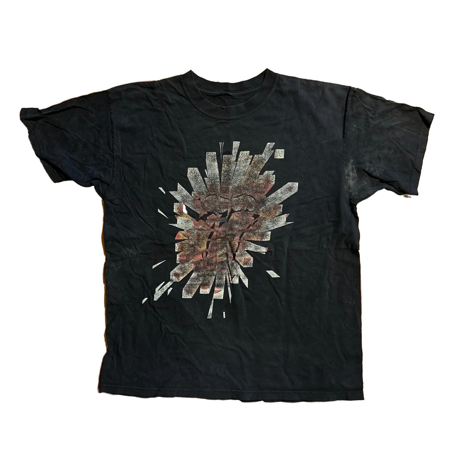 2005 The Rolling Stones A Bigger Bang Black Band Music Tour Tshirt - Medium - 21.5" x 27"o