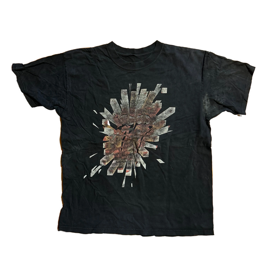 2005 The Rolling Stones A Bigger Bang Black Band Music Tour Tshirt - Medium - 21.5" x 27"o