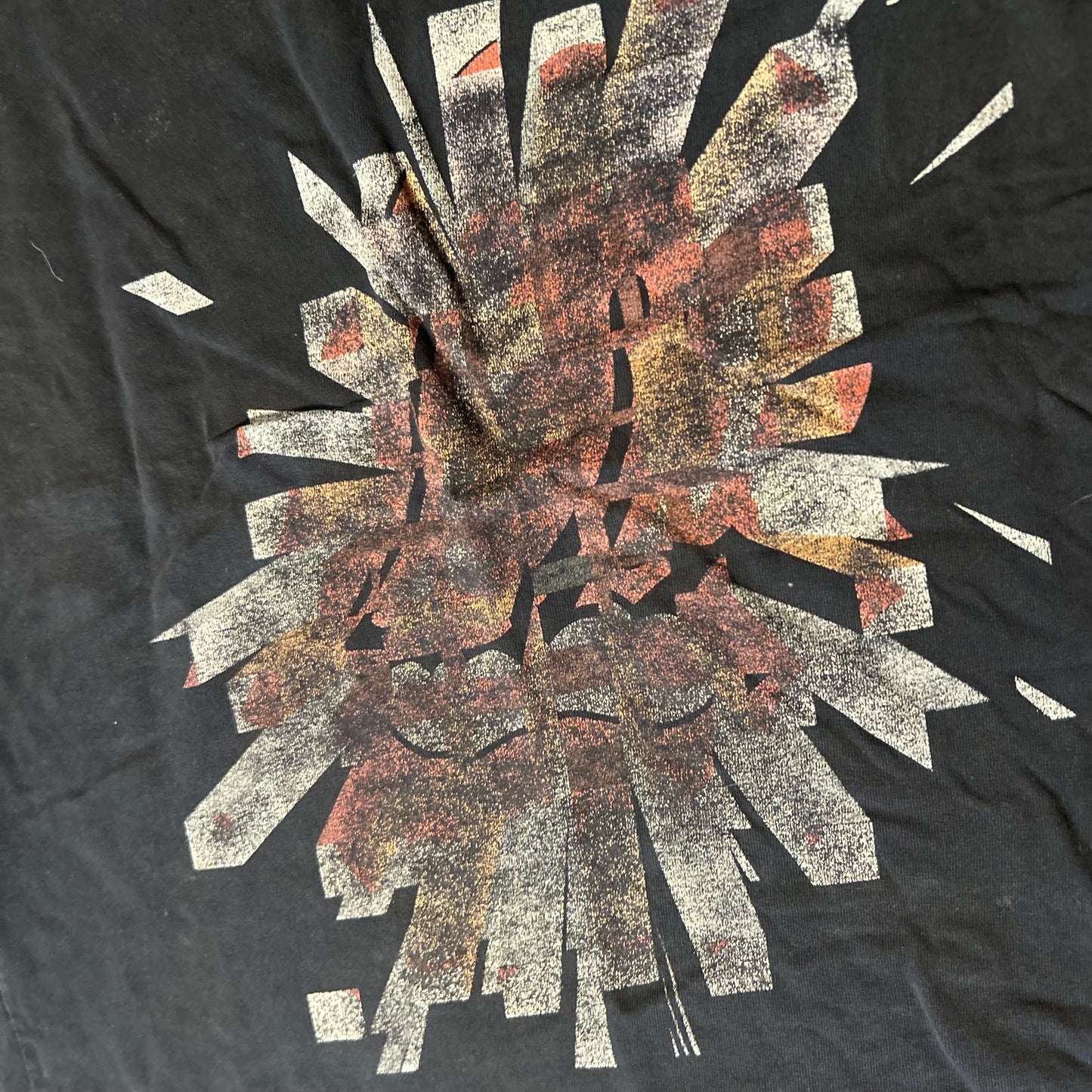 2005 The Rolling Stones A Bigger Bang Black Band Music Tour Tshirt - Medium - 21.5" x 27"o