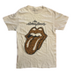 The Rolling Stones Leopard Print Logo White Music Band Tshirt - XSmall - 17.5" x 27.5"