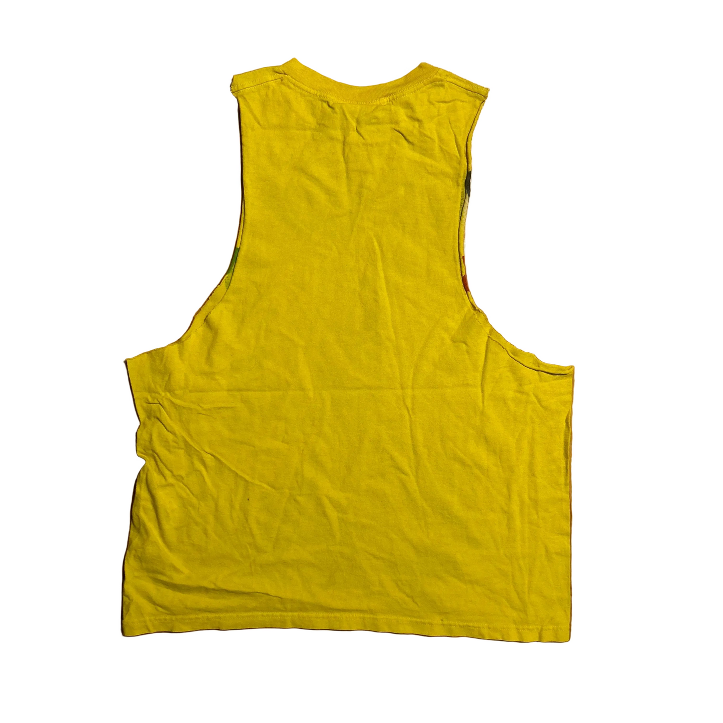Original Flavor Yellow Cutoff Tank Top Shirt - Medium - 21.5" x 27.5"