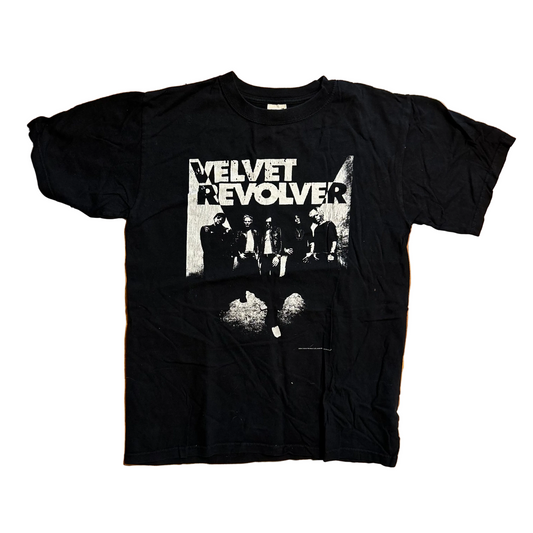 00’s Velvet Revolver 2004 Black Music Band Tshirt - Small - 19" x 26"