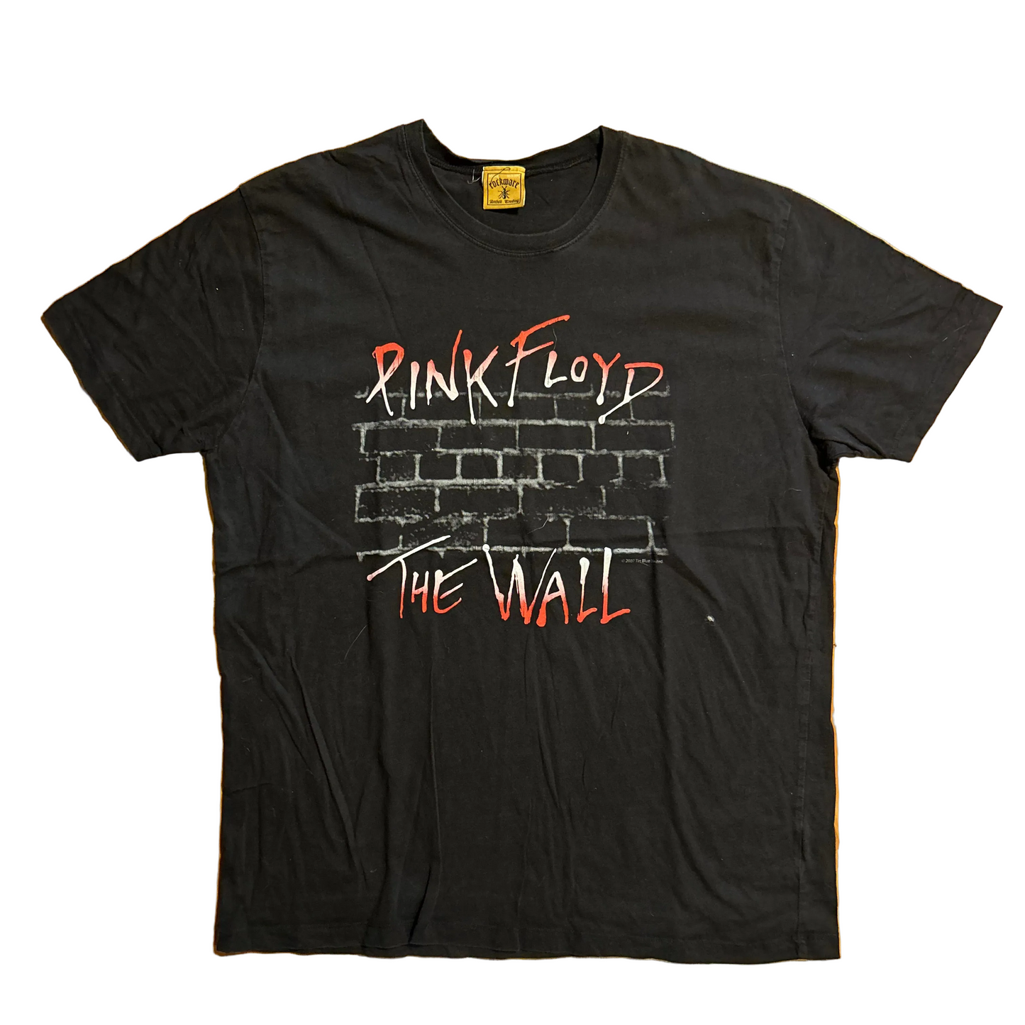 Rockware Pink Floyd The Wall Black Music Band Tshirt - XLarge - 24" x 31"