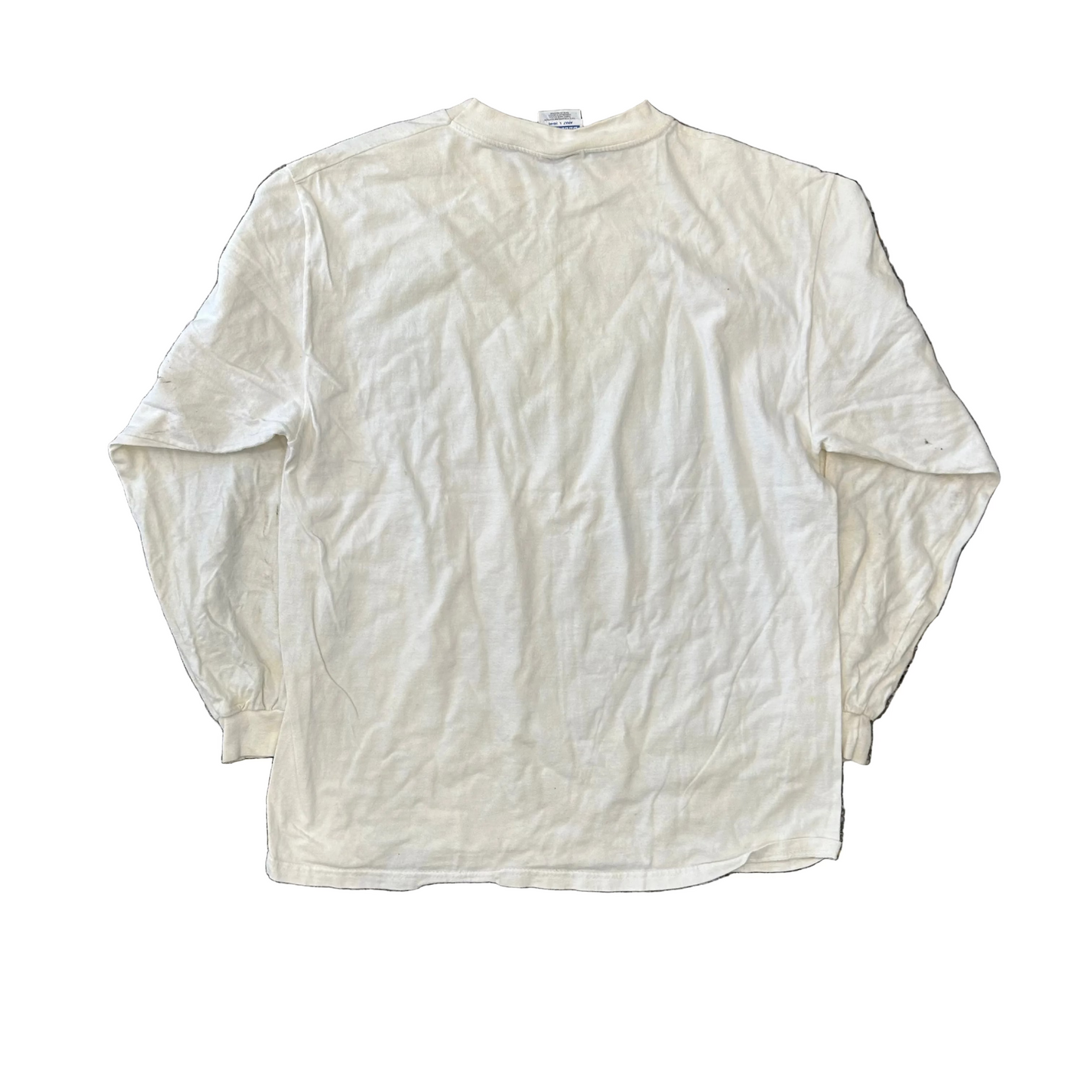 90’s Hanes Beefy Tennis Racquet Club of Memphis White Longsleeve Shirt - Medium - 20" x 28"