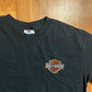 Yazbek Harley Davidson Motorcycles Black Embroidered Mexico Tshirt - Large - 22" x 28.5"