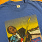 90’s FOTL Delta Blues Mississippi Music Blue Tshirt - Large - 22" x 30.5"