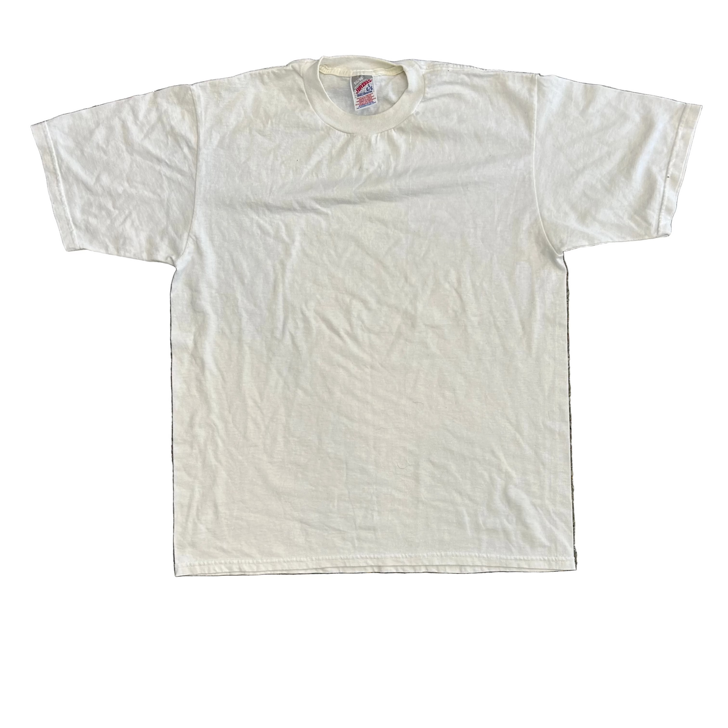 90’s Jerzees White Blank Tshirt - Medium - 21.5" x 28"