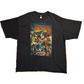 Marvel Comics Mad Engine Superheroes Secret Wars Avengers Black Cotton Tshirt - XLarge - 25" x 30"