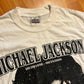 00’s Johnson Comfort Weight Michael Jackson King of Pop RIP White Tshirt - Large - 22" x 28.5"