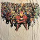Marvel Comics Mad Engine Avengers Superheroes White Cotton Tshirt - Large - 22" x 26.5"