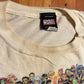 Marvel Comics Mad Engine Avengers Superheroes White Cotton Tshirt - Large - 22" x 26.5"