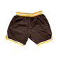 Nike Brown Valparaiso Athletic Shorts - Large - 31" x 7.5"
