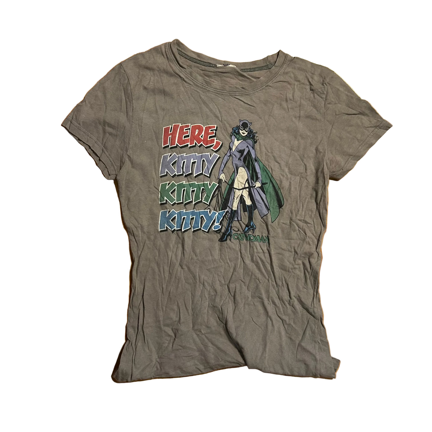Catwoman Batman Here Kitty Kitty Tshirt - XSmall - 15" x 23.5"