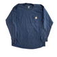 Carhartt Carphartt Blue Pocket Longsleeve Shirt - Large - 22" x 29"