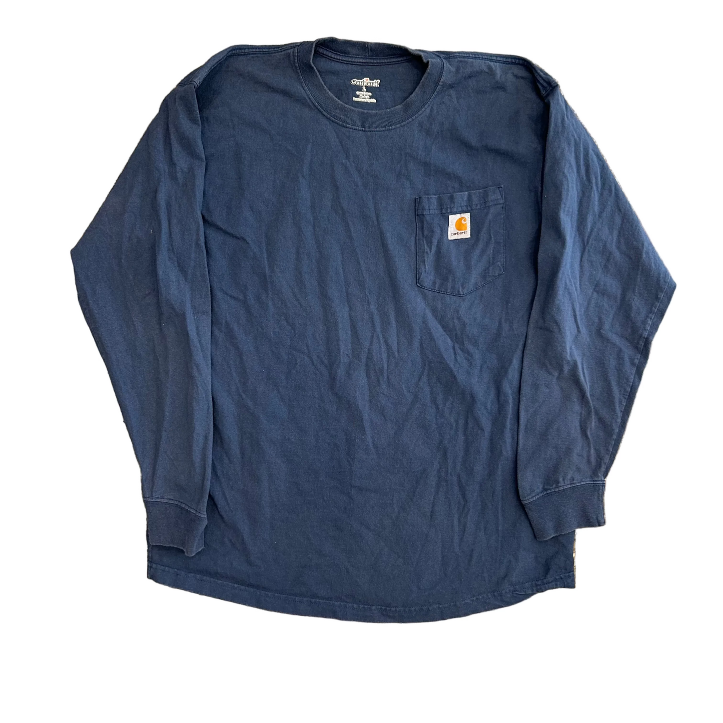 Carhartt Carphartt Blue Pocket Longsleeve Shirt - Large - 22" x 29"