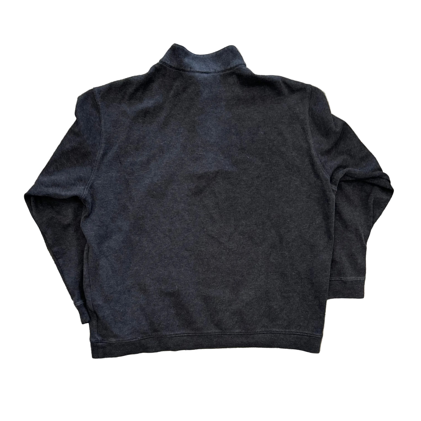 Tiger Woods Collection Grey Navy Quarterzip Sweatshirt - XLarge - 24" x 26"