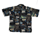 Harley Davidson Hawaiian Rayon Button Up Black Shirt - XLarge - 25" x 30"