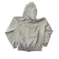 90’s King Union Made Grey Blank Zip Up Hoodie Sweatshirt - Large - 23" x 25"