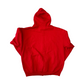 Jerzees Red New England Patriots Cotton Poly Zip Up Hoodie Sweatshirt - XLarge - 25" x 27"