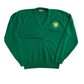 80’s McBriar Notre Dame Sports Medicine Green Acrylic VNeck Sweater - Medium - 21" x 24"