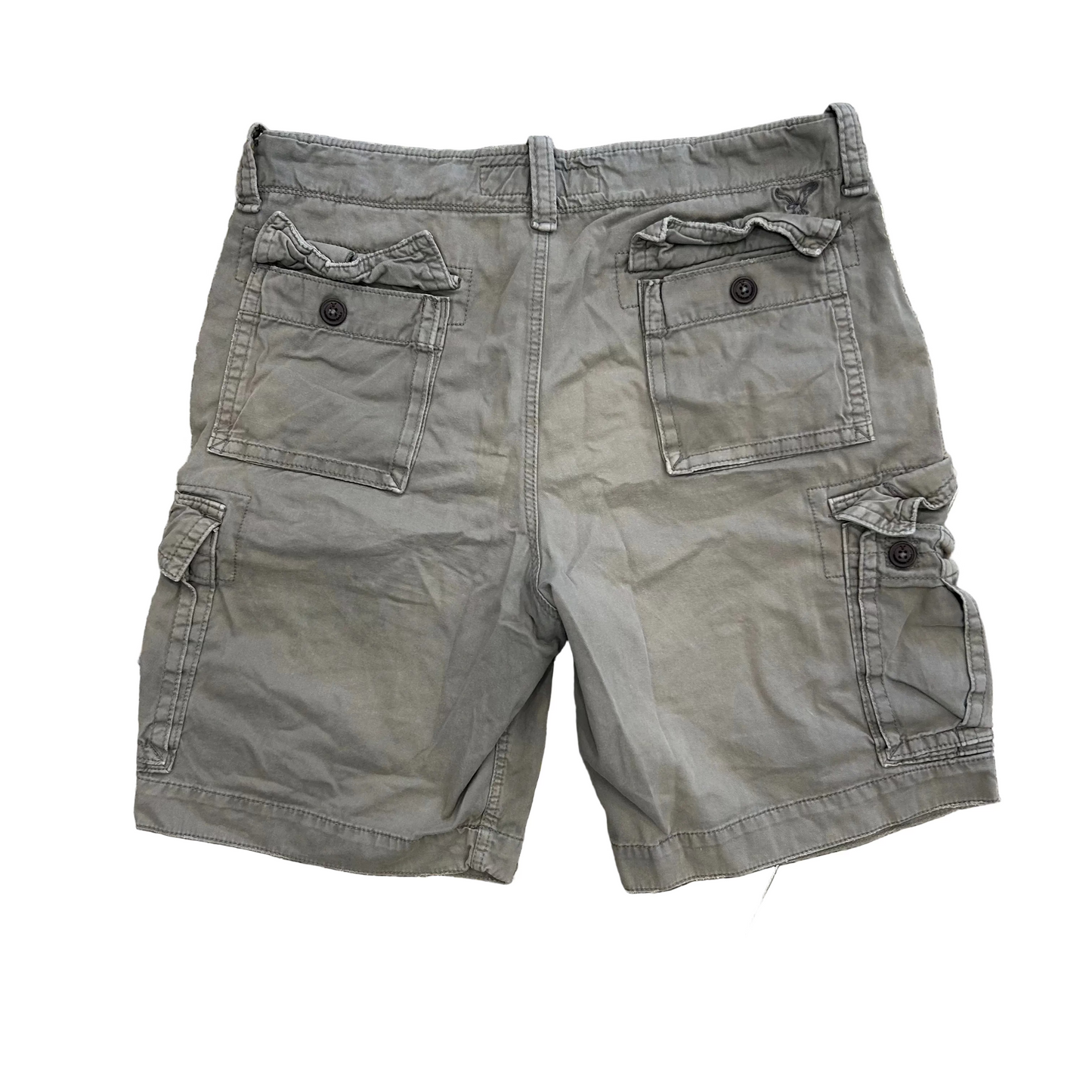 American Eagle Grey Cargo Cotton Shorts -36" x 10"
