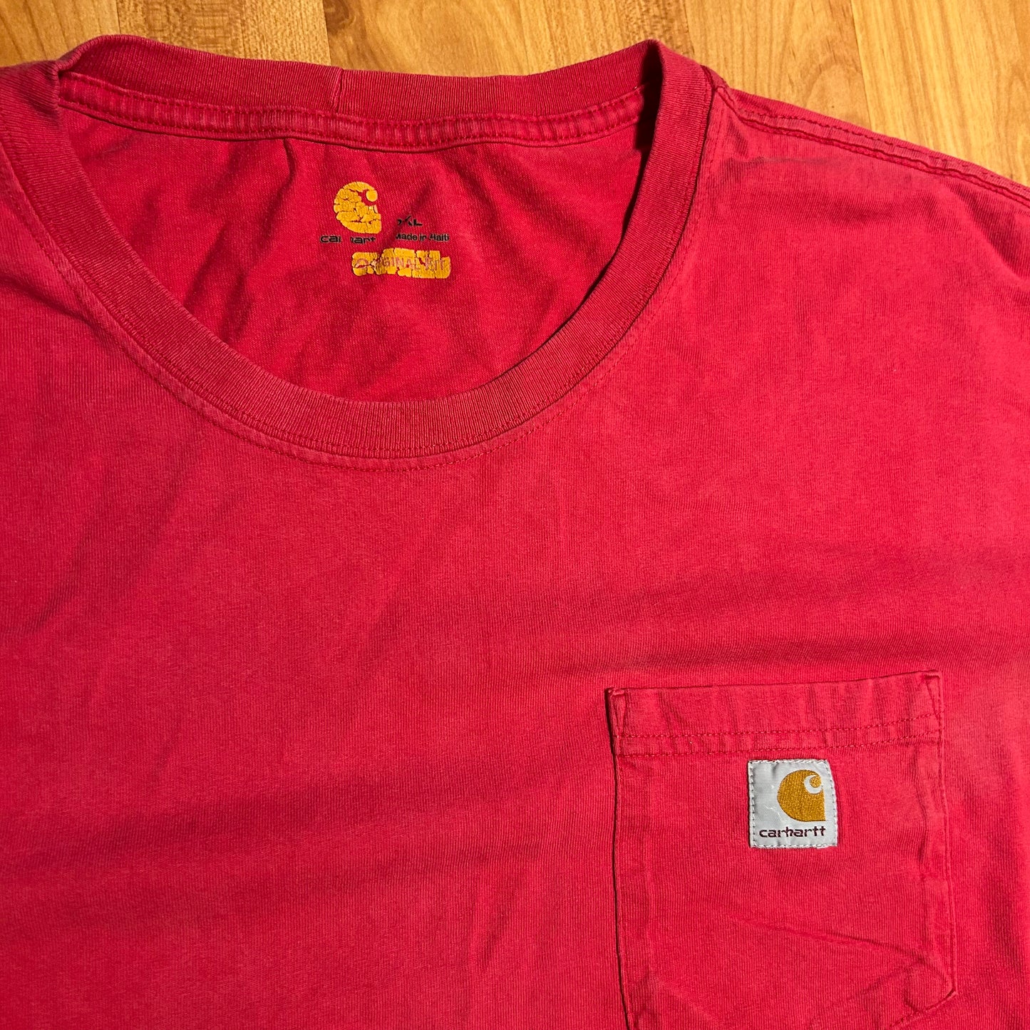 Carphartt Red Pocket Carhartt Tshirt - XLarge - 26" x 32"