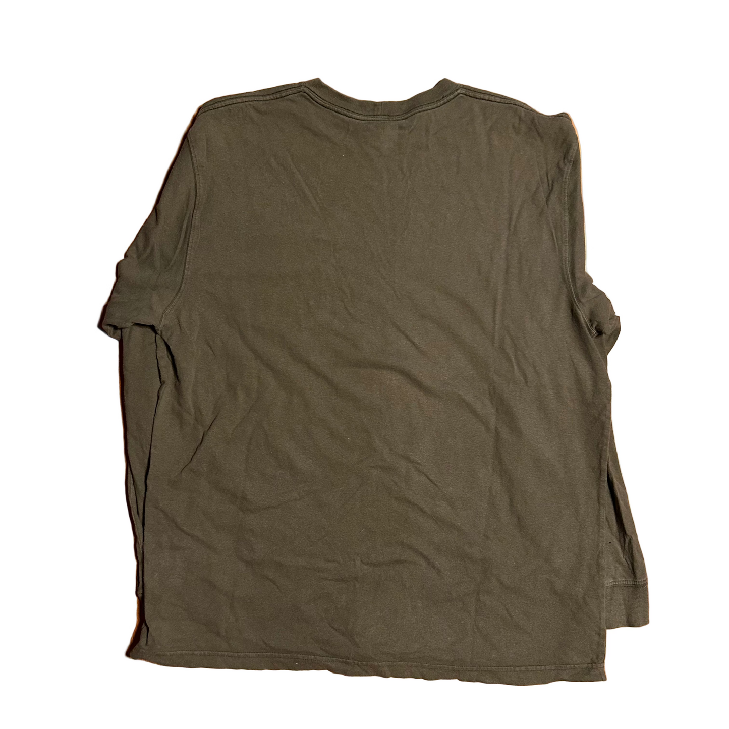 Carphartt Green Brown Carhartt Longsleeve Pocket Shirt - XLarge - 24" x 31"