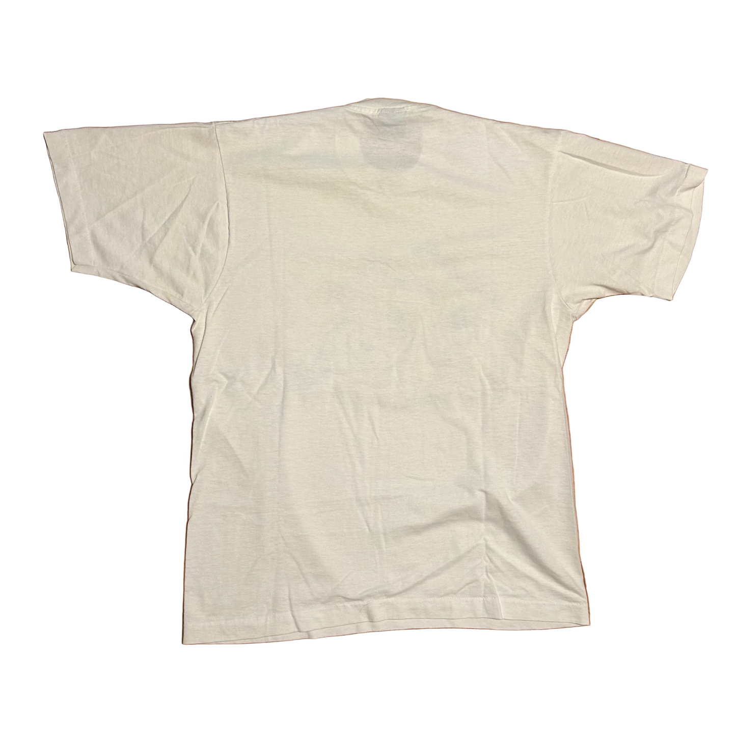 90's Screen Stars Best The Hit Football White 50/50 Cotton Polyester Tshirt - Small - 19.5" x 26"