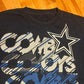 Dallas Cowboys Cotton NFL Football Navy Blue Tshirt - XLarge - 28" x 31"