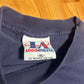 90's Logo Athletic 1993 Chicago Bears Cotton NFL Football Navy Blue Distressed Tshirt - XLarge - 24" x 31"