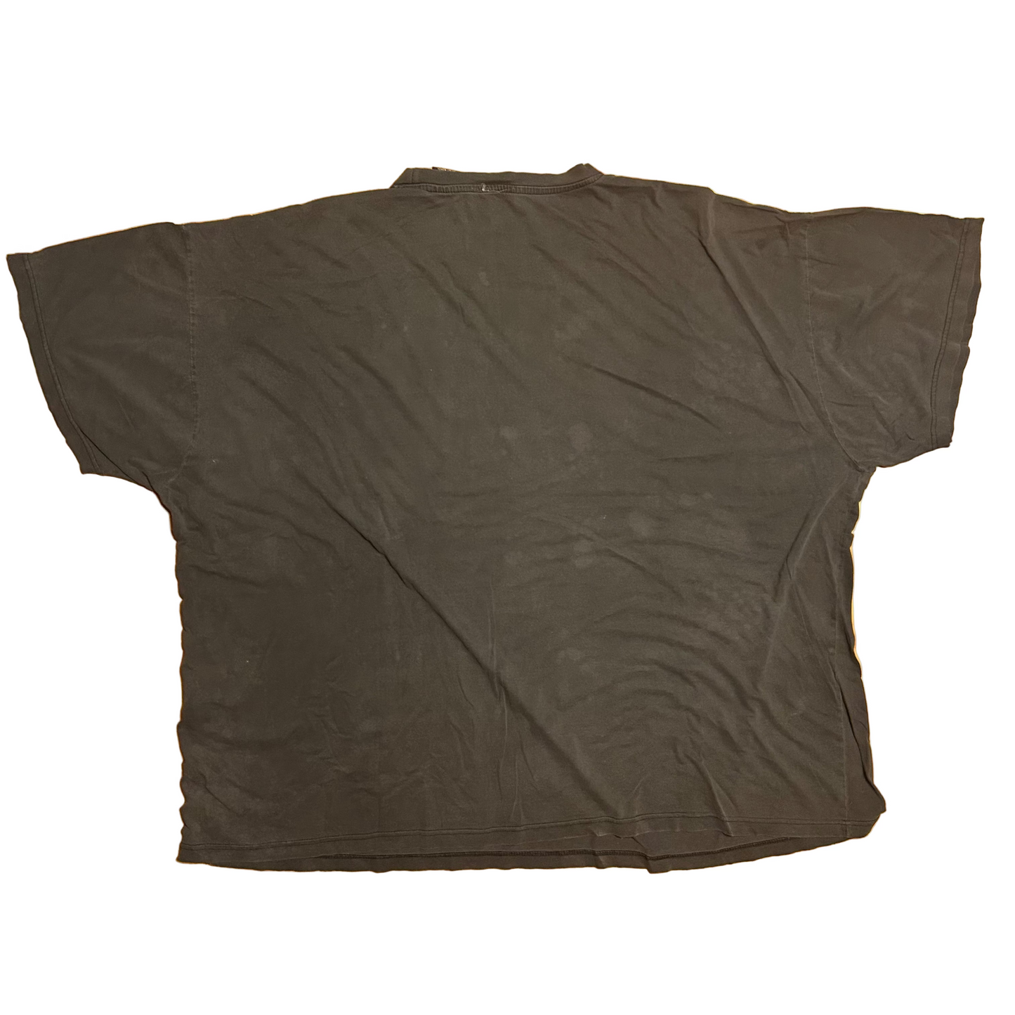 San Francisco 49ers Cotton NFL Team Apparel Football Black Grey Faded Tshirt - Boxy XLarge - 32" x 31"