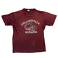 80's Gulf Coast Sportswear Collierville Dragons Red Maroon Paper Thin Tshirt - Medium - 21" x 27"