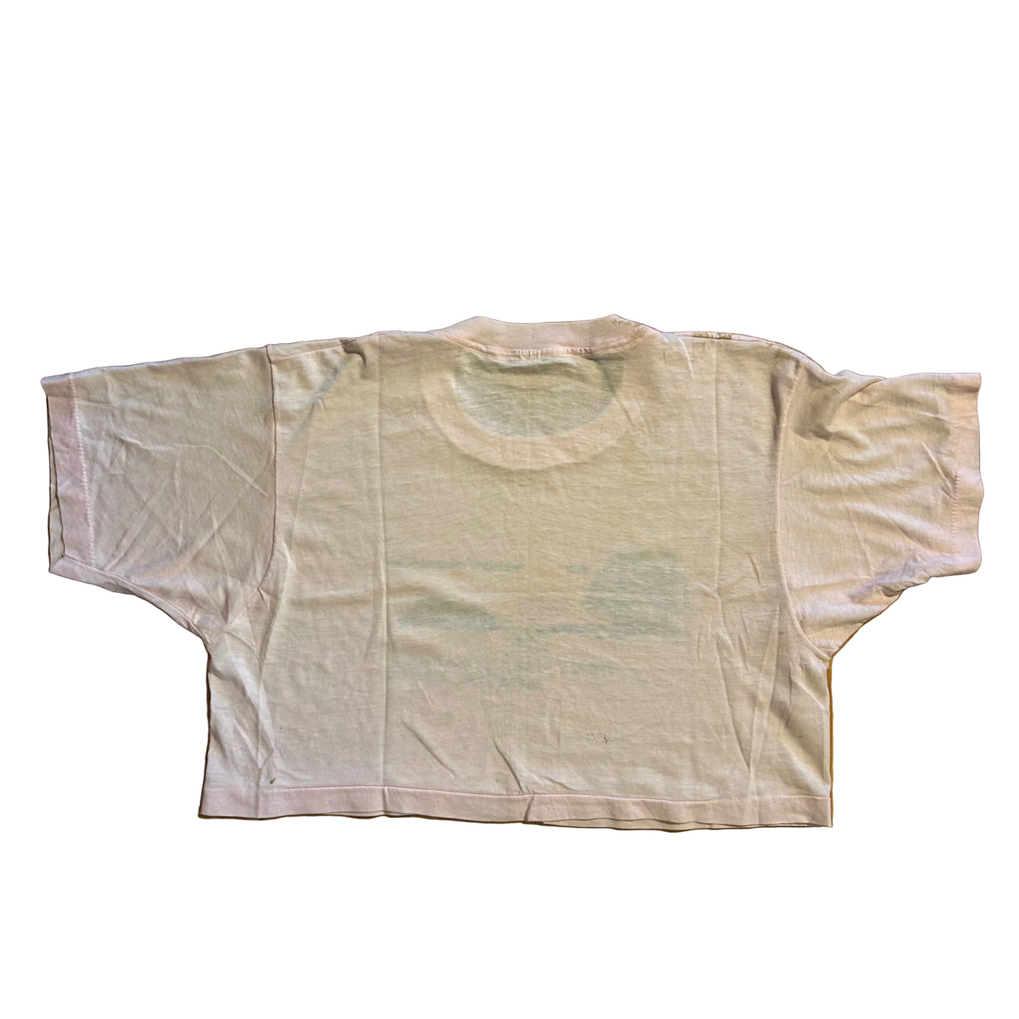80's Screen Stars Many Islands Camp Spring River Pink Tshirt - Cropped Small - 19.5" x 15.5"