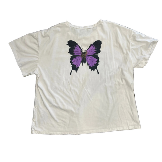 Crazy Beautiful Purple Butterfly Tshirt - XLarge - 26" x 28"
