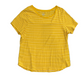 Old Navy Yellow Cotton Striped Tshirt - Medium - 21.5" x 28.5"