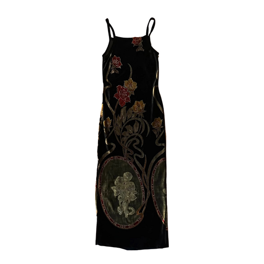 90's 579 Floral Dress - Tagged XSmall - 14" x 50"