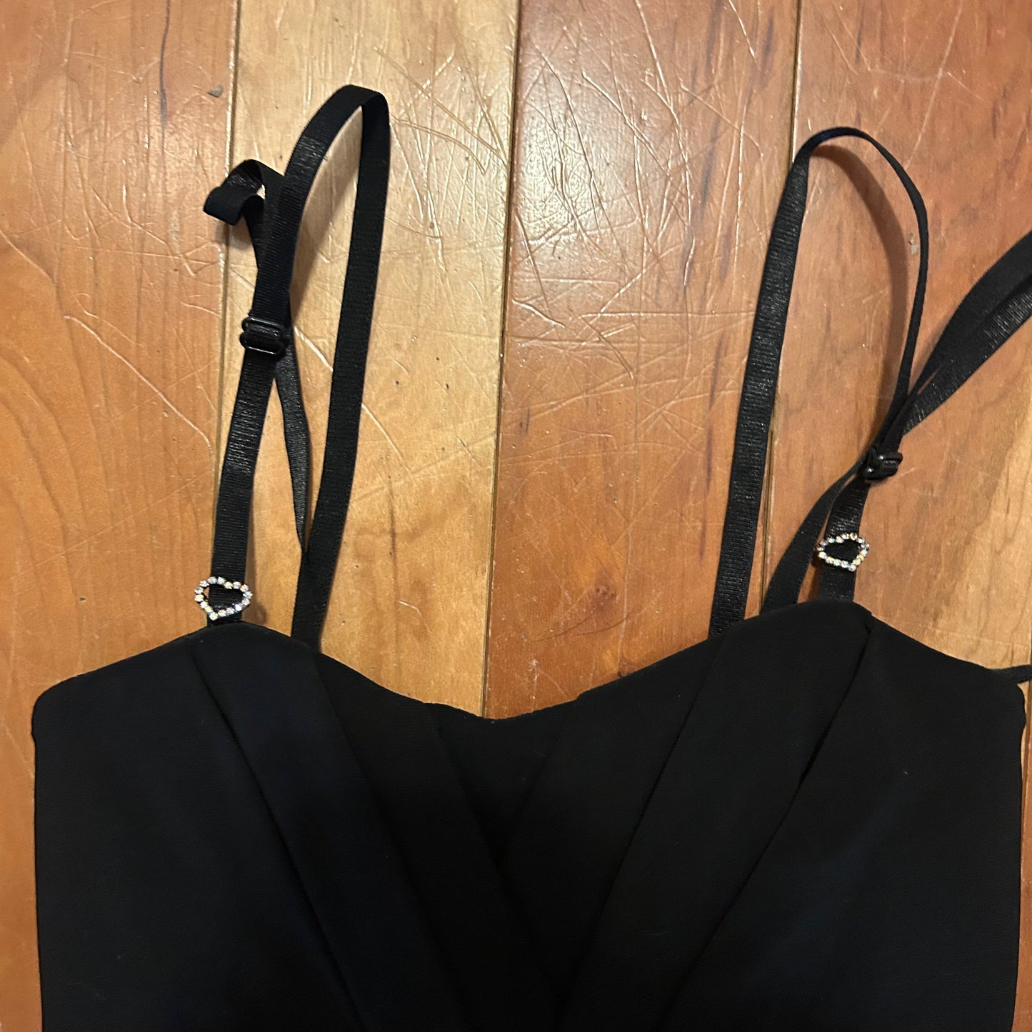 90's Deb Black Dress - 13" x 30"