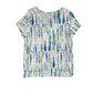 Sonoma Blue Cotton Tie Dye VNeck Tshirt - Medium - 21" x 28"