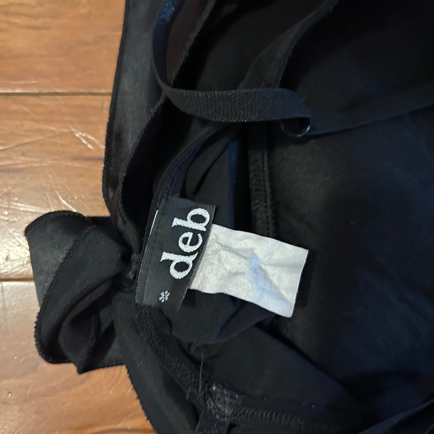 90's Deb Black Dress - 13" x 30"