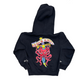 Lee Heavyweight Red Octopus La Famiglia Rossa Polipo Black Zip Up Sweatshirt - XSmall - 16" x 18"