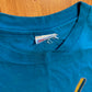90's Hanes Beefy Crew Bermuda Royal Regatta Teal Blue Tshirt - Large - 23" x 31"