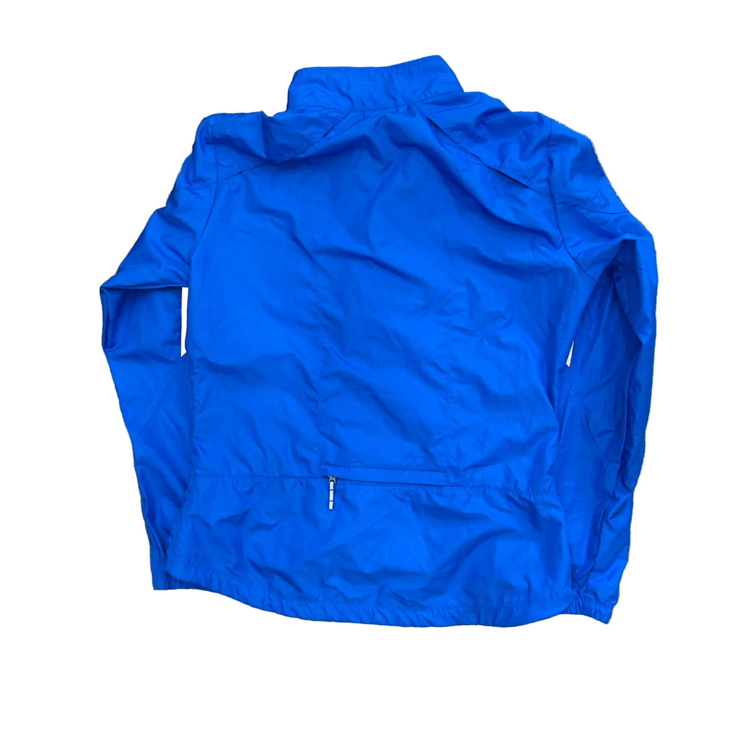 Nike Blue Zip Up Windbreaker Jacket - Medium - 20" x 24"