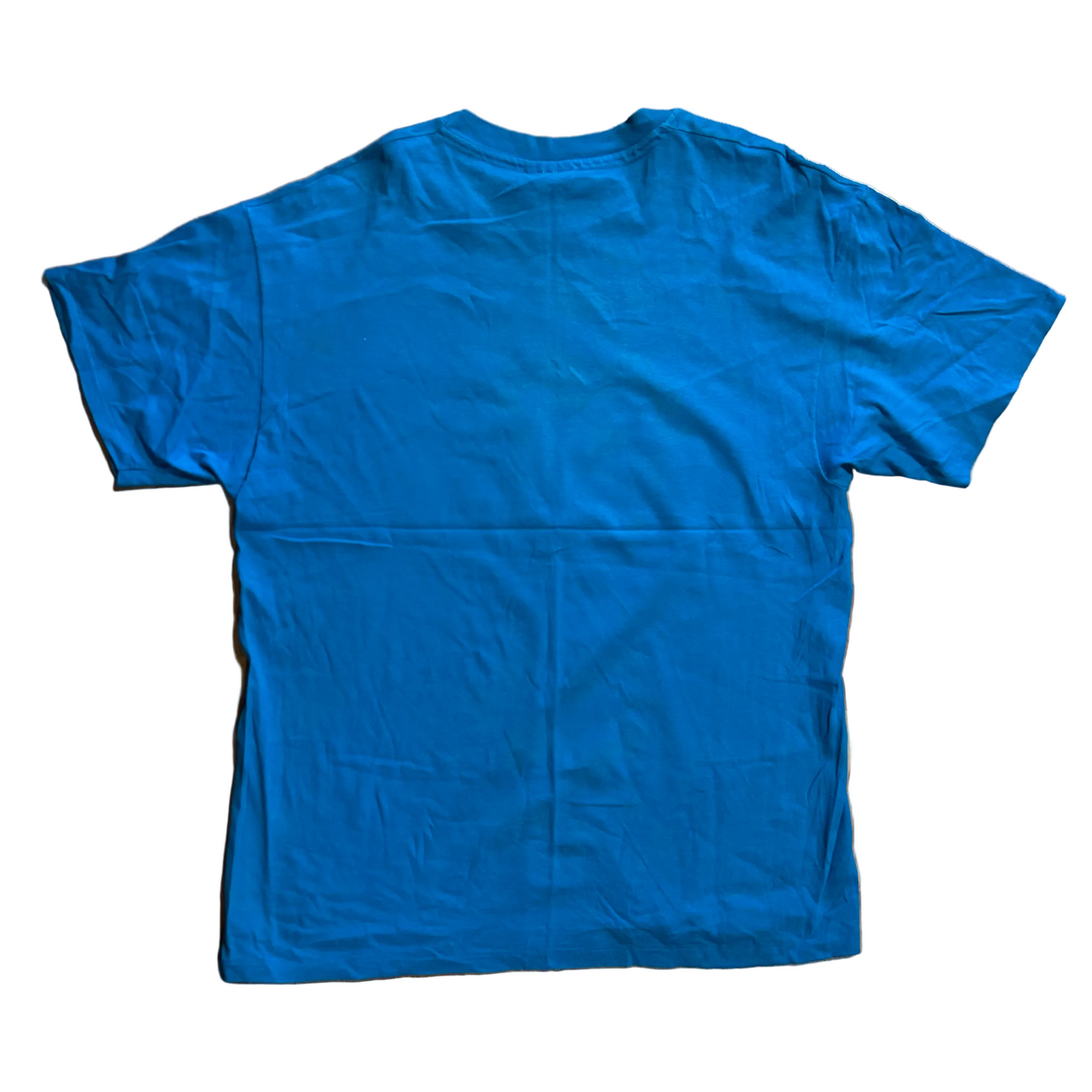 90's Hanes Beefy Crew Bermuda Royal Regatta Teal Blue Tshirt - Large - 23" x 31"