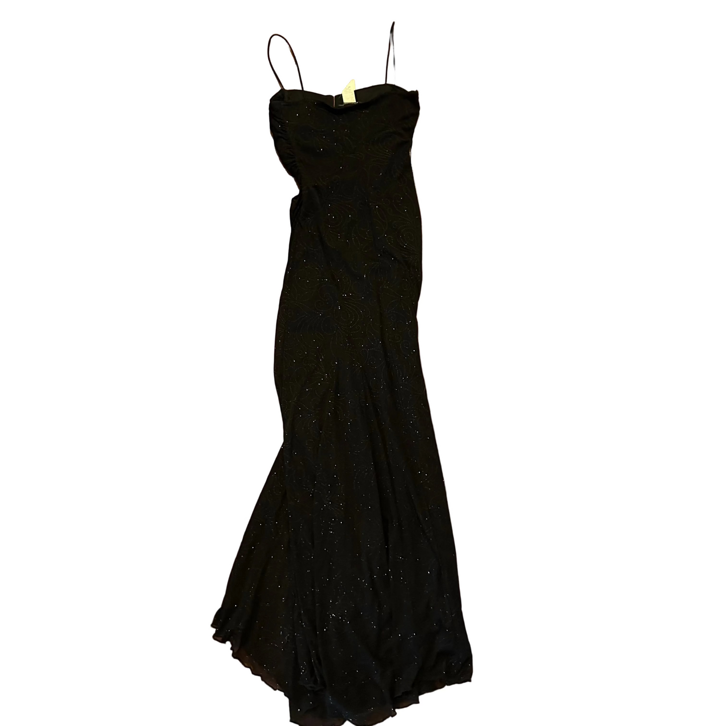 City Triangles Black Sparkly Dress - Tagged Small - 12" x 50"
